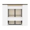 Bestar Orion 98W Full Murphy Bed and 2 Narrow Shelving Units with Drawers (99W), White & Walnut Grey 116895-000017 - alternate 7